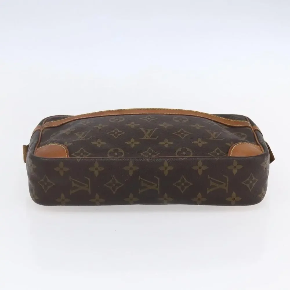 Louis Vuitton Monogram Compiegne 28 Clutch Bag Brown
